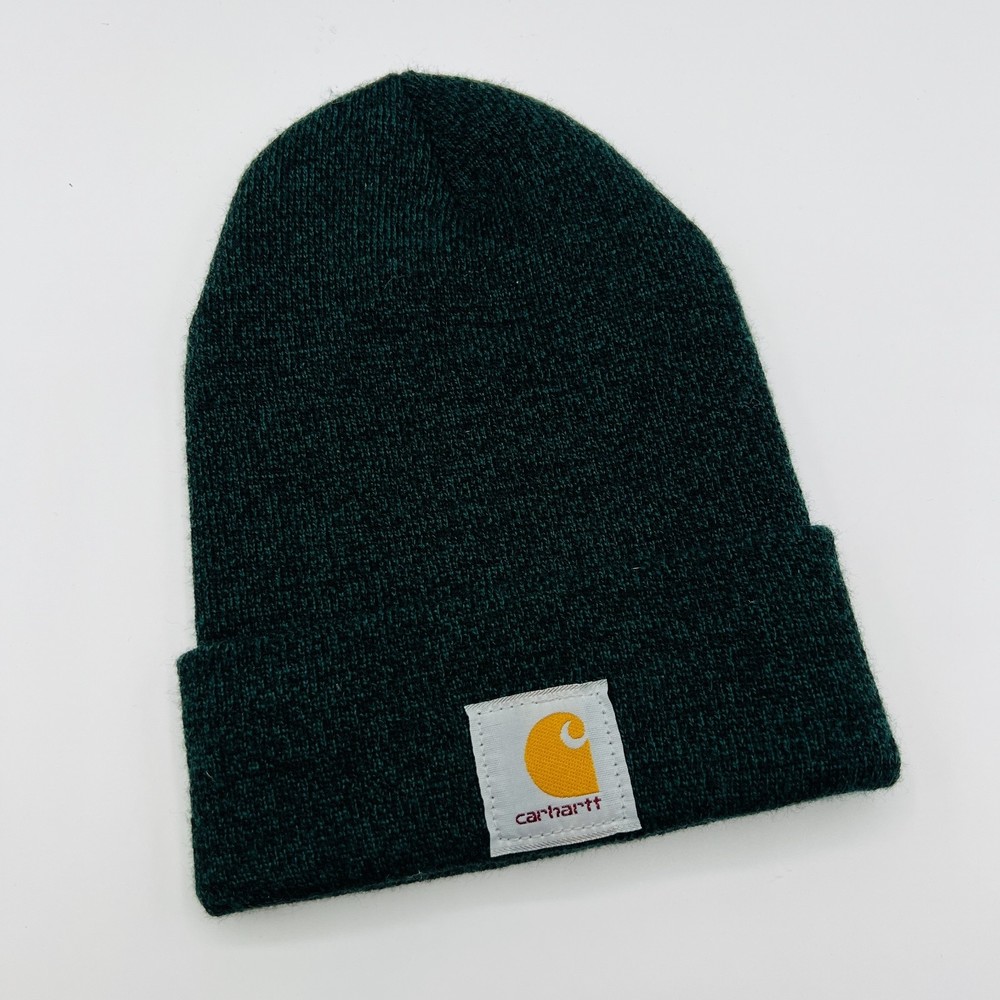 Carhartt Dark Green Beanie Hat Tobogan